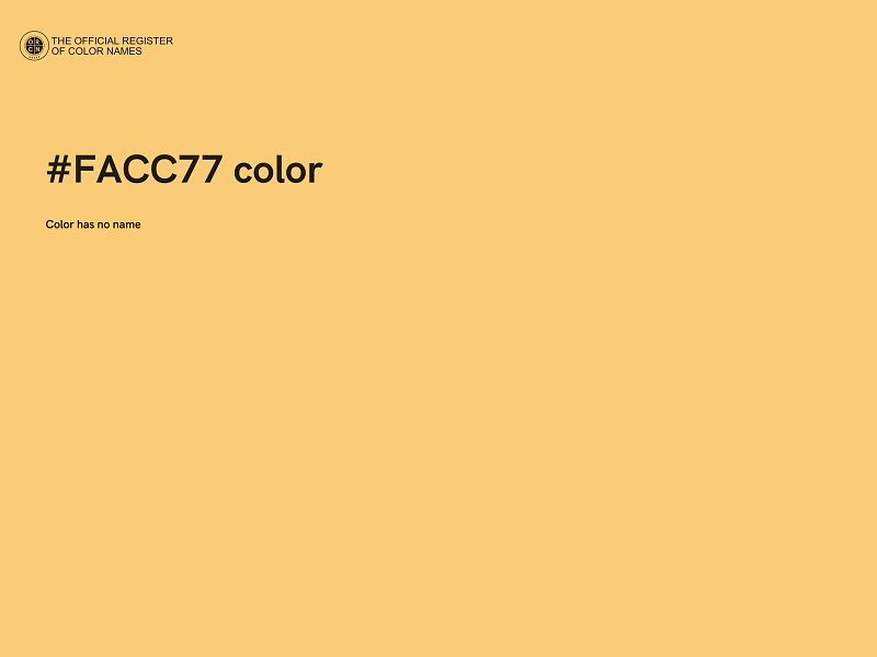 #FACC77 color image