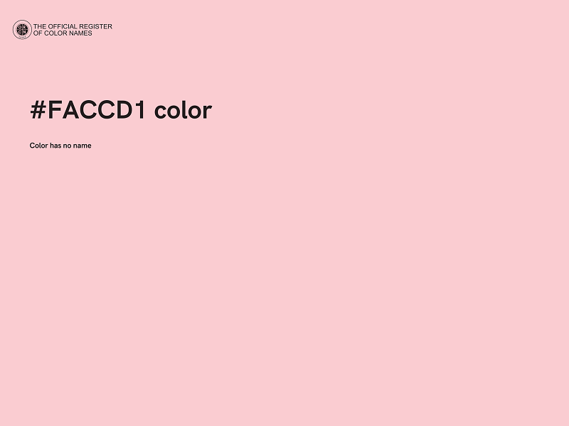 #FACCD1 color image