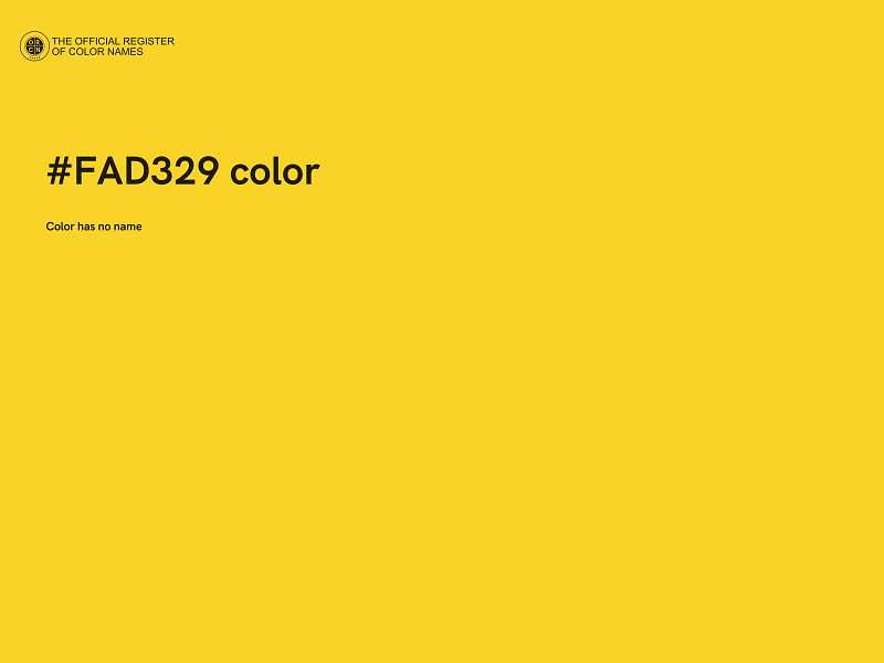 #FAD329 color image