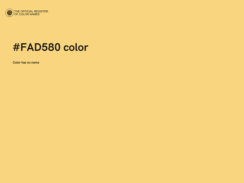 #FAD580 color image