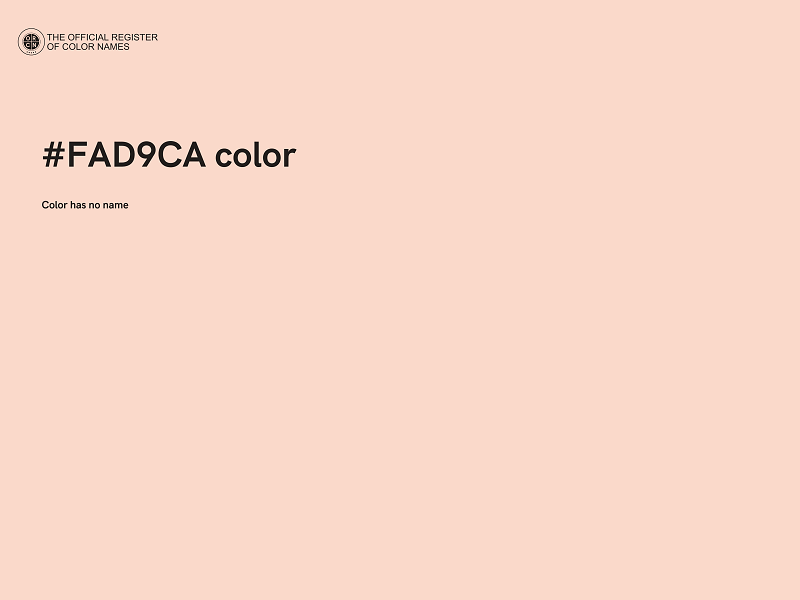 #FAD9CA color image