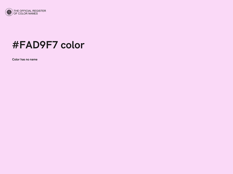 #FAD9F7 color image