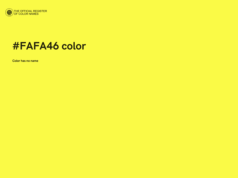 #FAFA46 color image