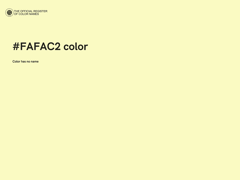 #FAFAC2 color image