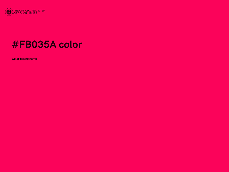 #FB035A color image