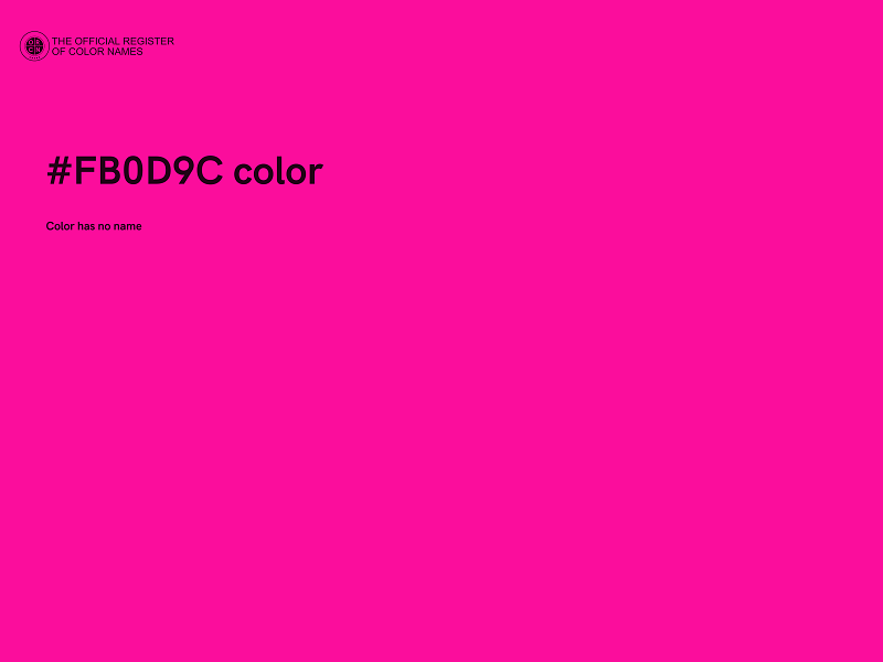 #FB0D9C color image