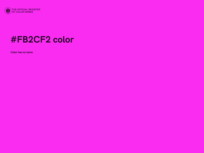 #FB2CF2 color image