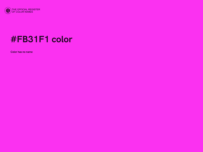 #FB31F1 color image