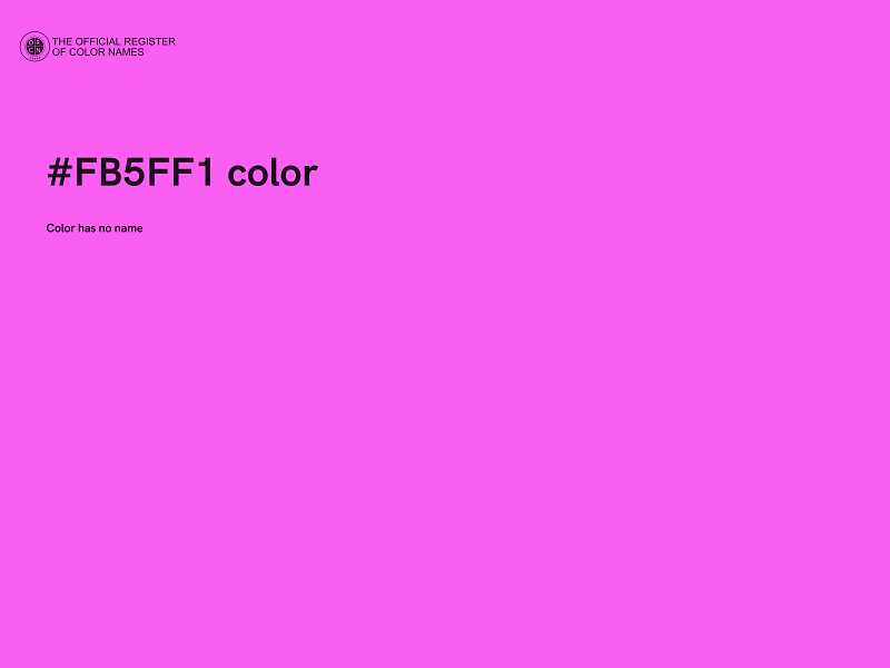 #FB5FF1 color image