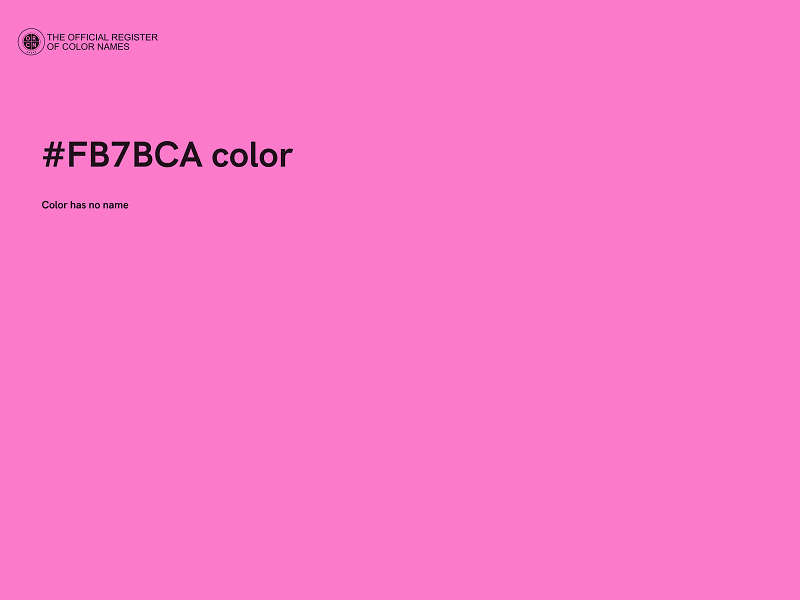 #FB7BCA color image