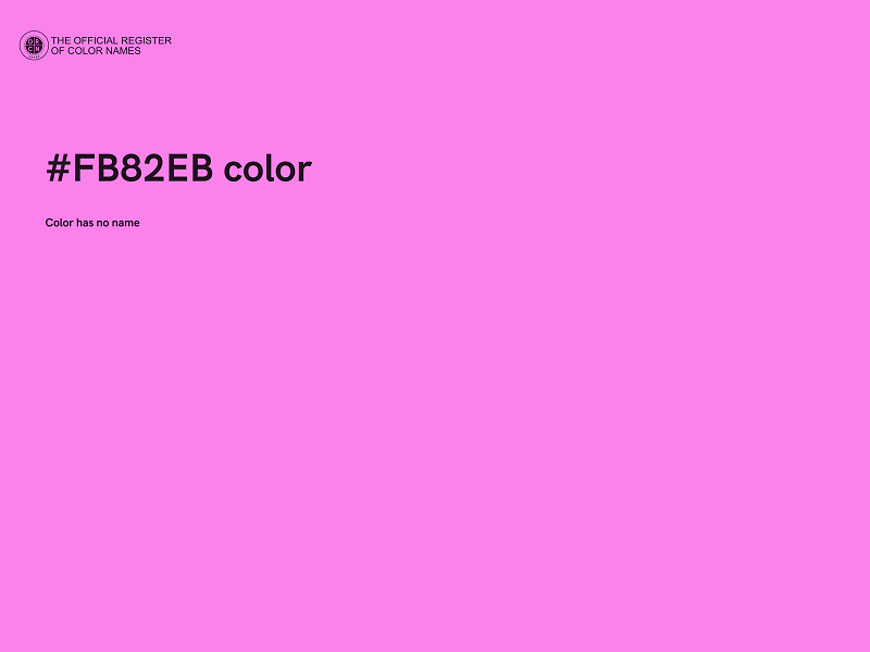 #FB82EB color image