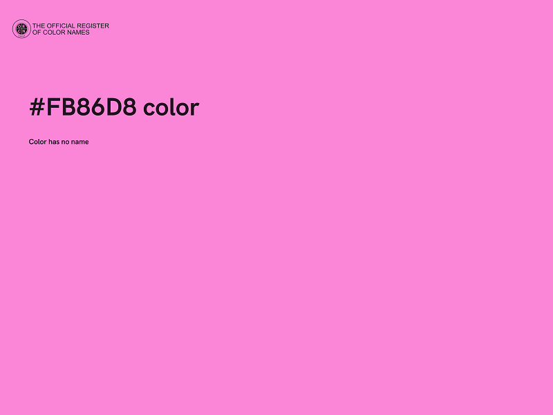 #FB86D8 color image