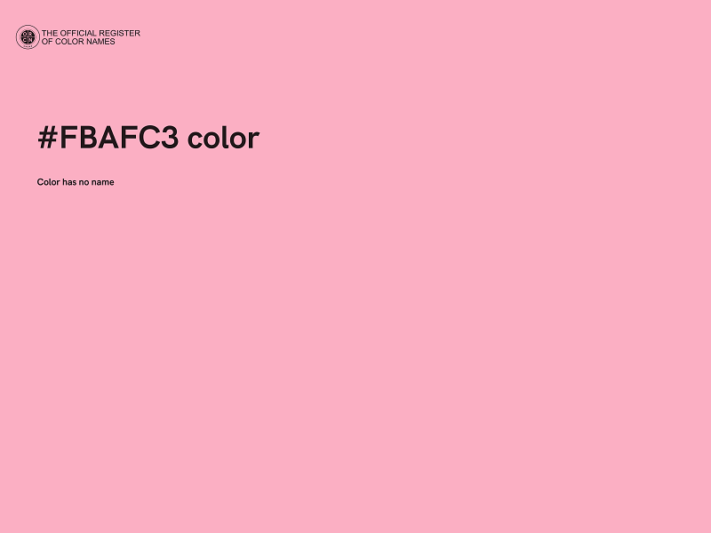 #FBAFC3 color image