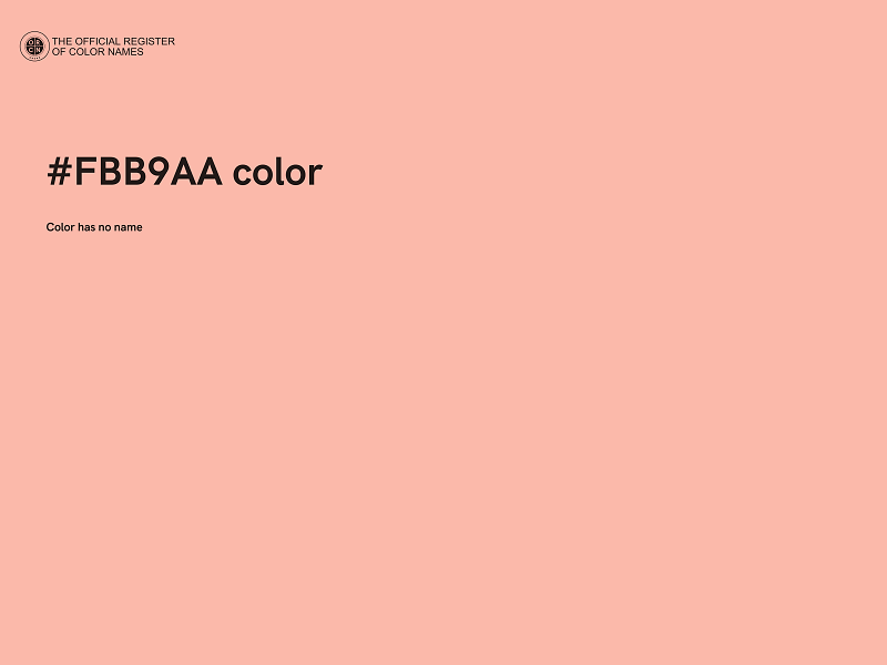 #FBB9AA color image