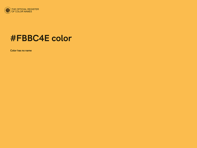 #FBBC4E color image