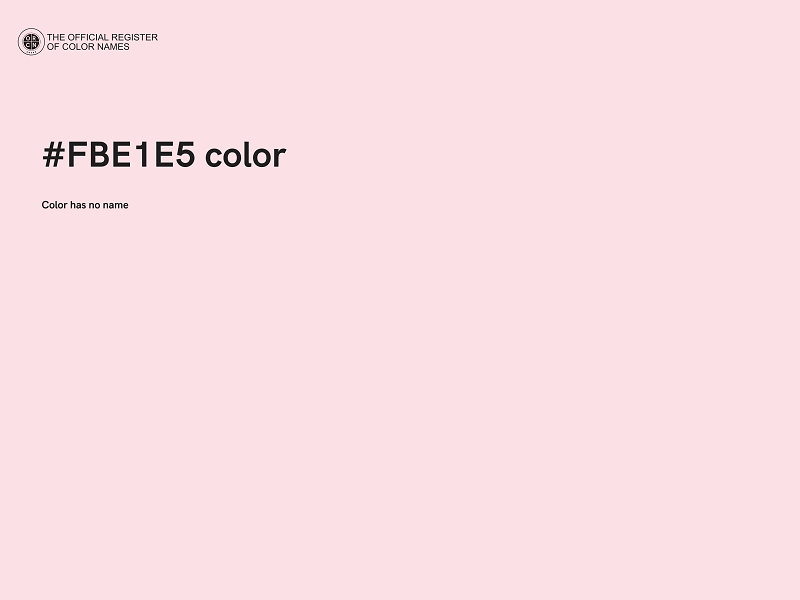 #FBE1E5 color image