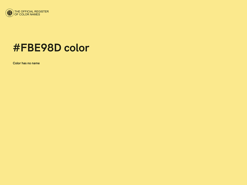 #FBE98D color image