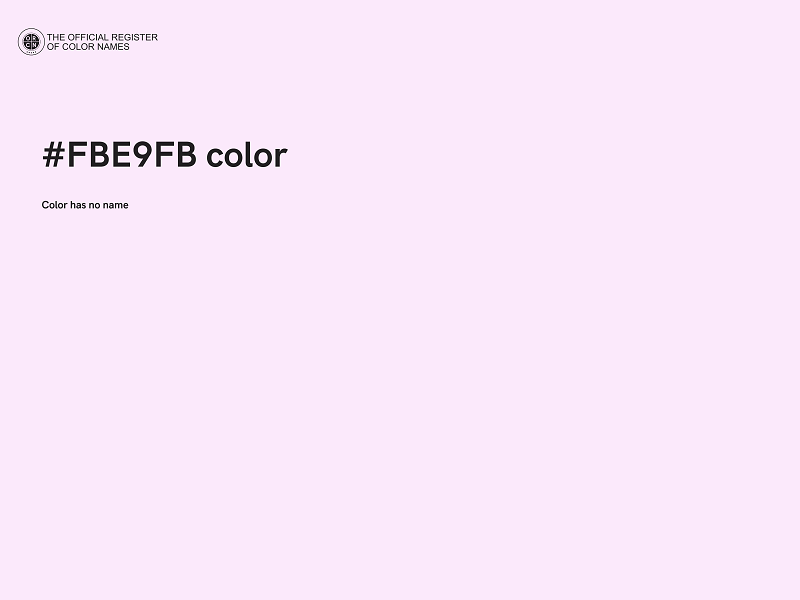 #FBE9FB color image