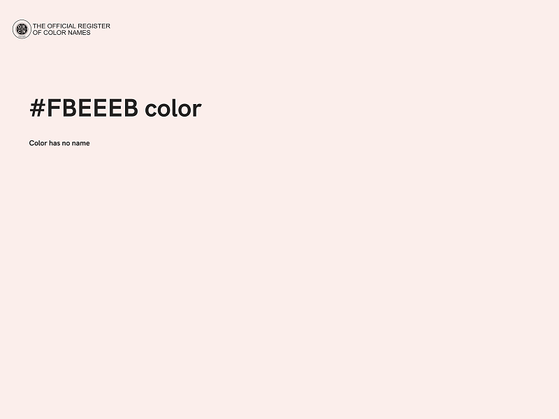 #FBEEEB color image