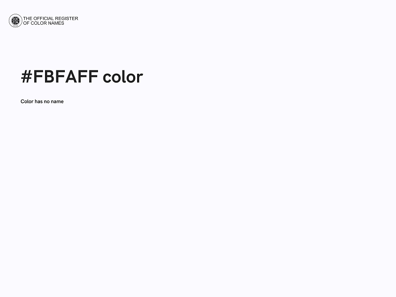 #FBFAFF color image