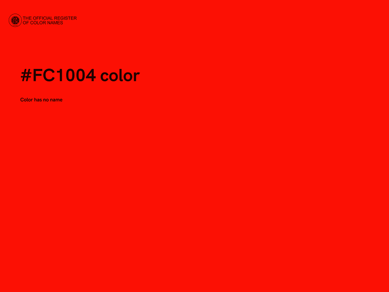 #FC1004 color image