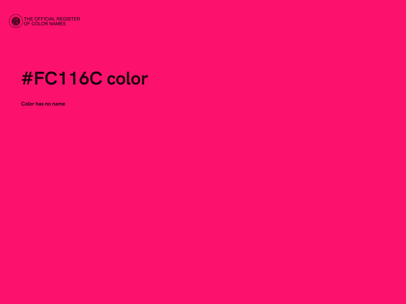 #FC116C color image