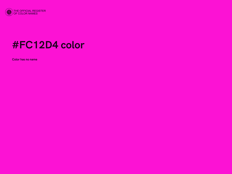 #FC12D4 color image