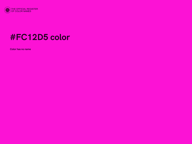 #FC12D5 color image