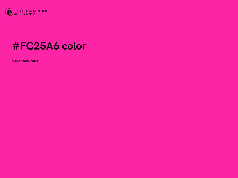 #FC25A6 color image