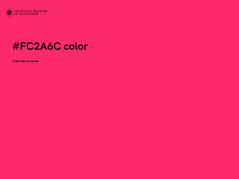 #FC2A6C color image