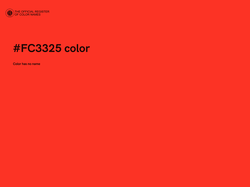 #FC3325 color image