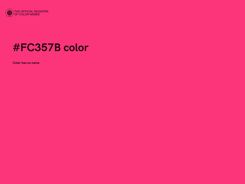 #FC357B color image