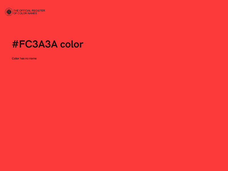 #FC3A3A color image