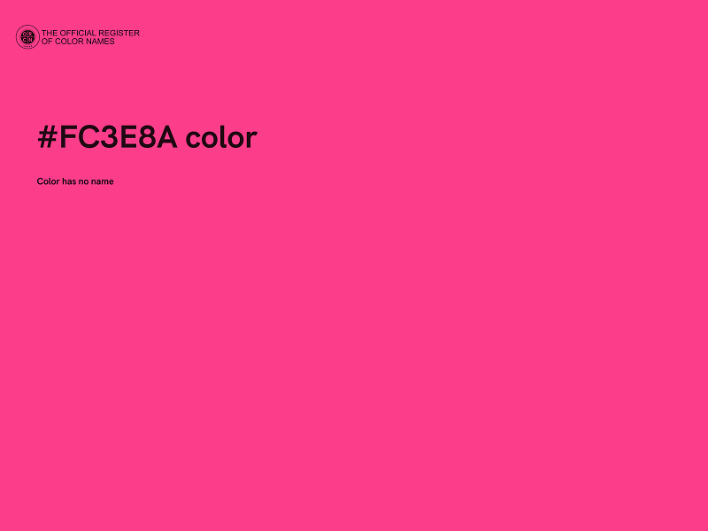 #FC3E8A color image