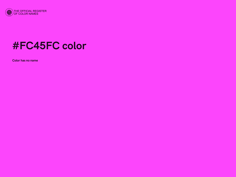 #FC45FC color image