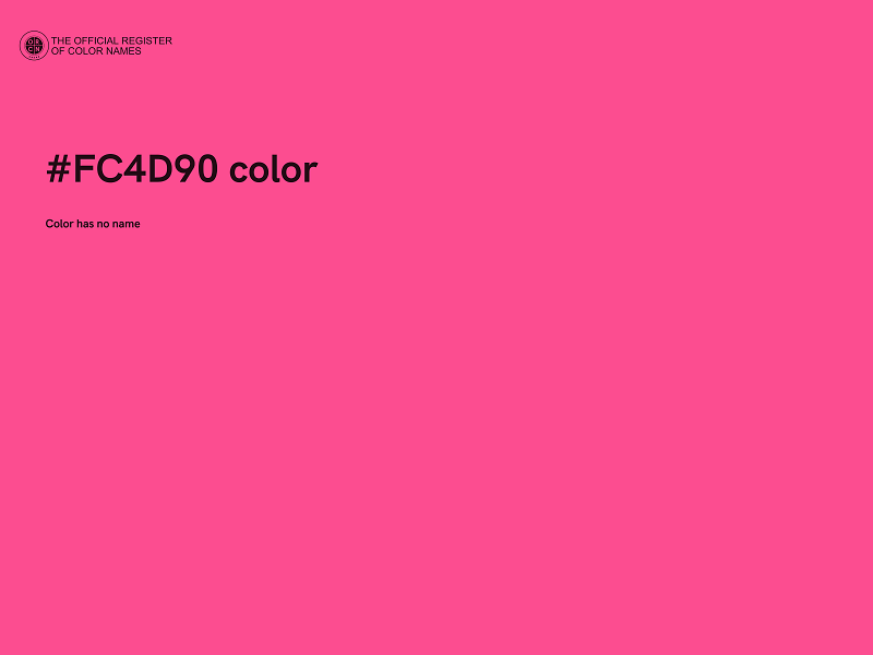 #FC4D90 color image