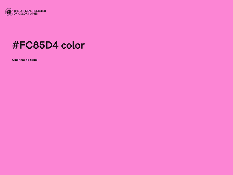 #FC85D4 color image