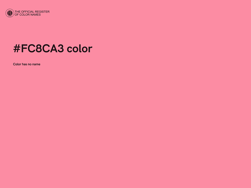 #FC8CA3 color image