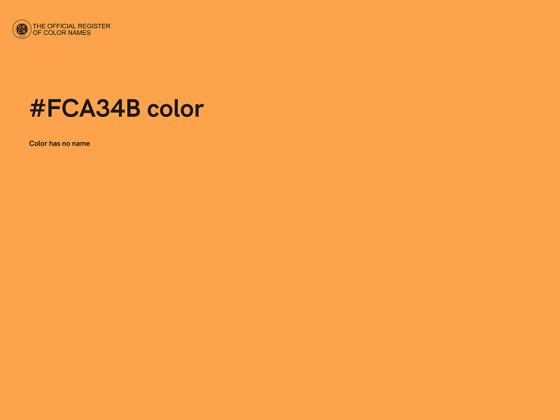 #FCA34B color image