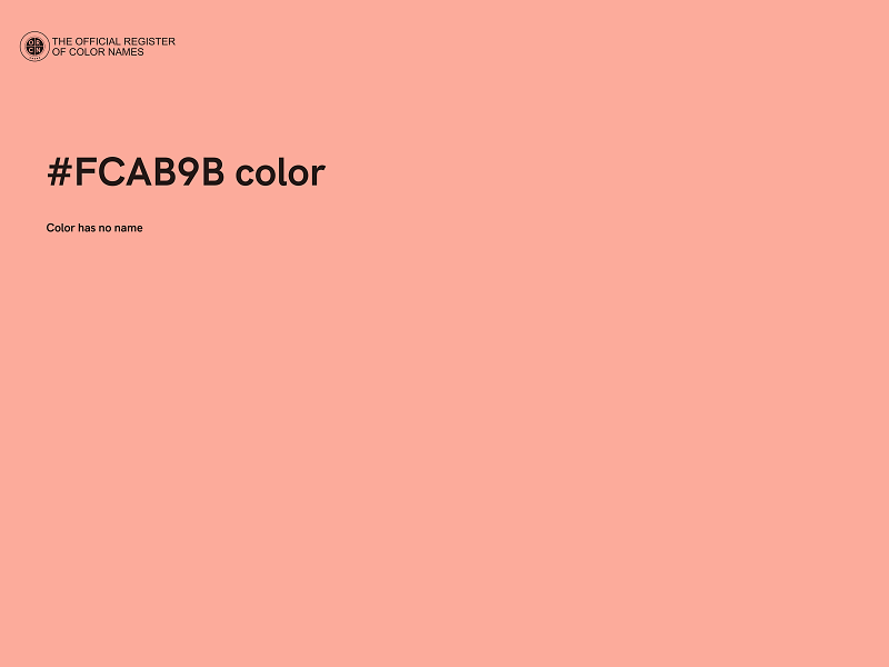 #FCAB9B color image