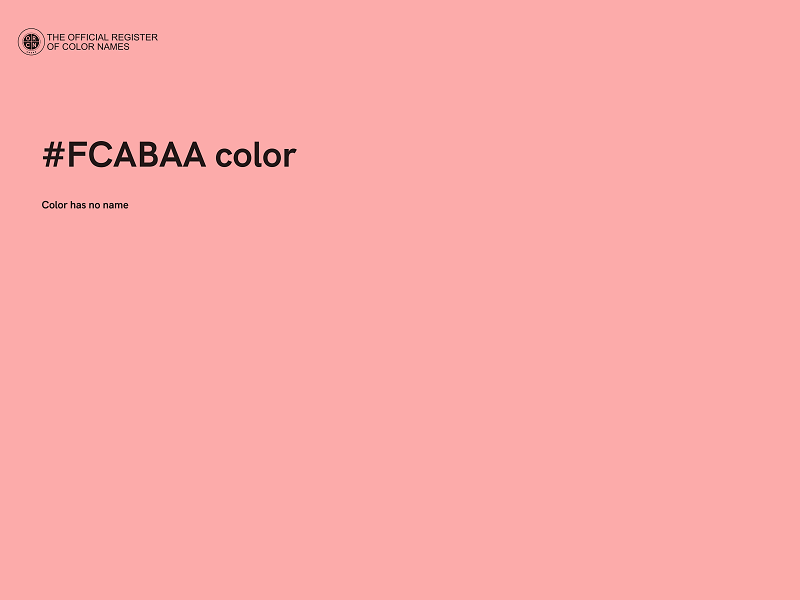 #FCABAA color image