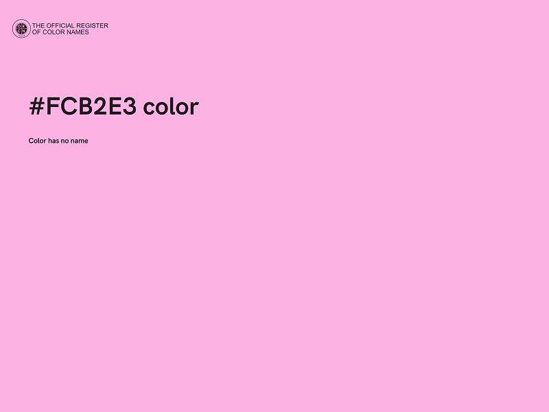 #FCB2E3 color image