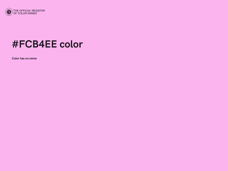 #FCB4EE color image