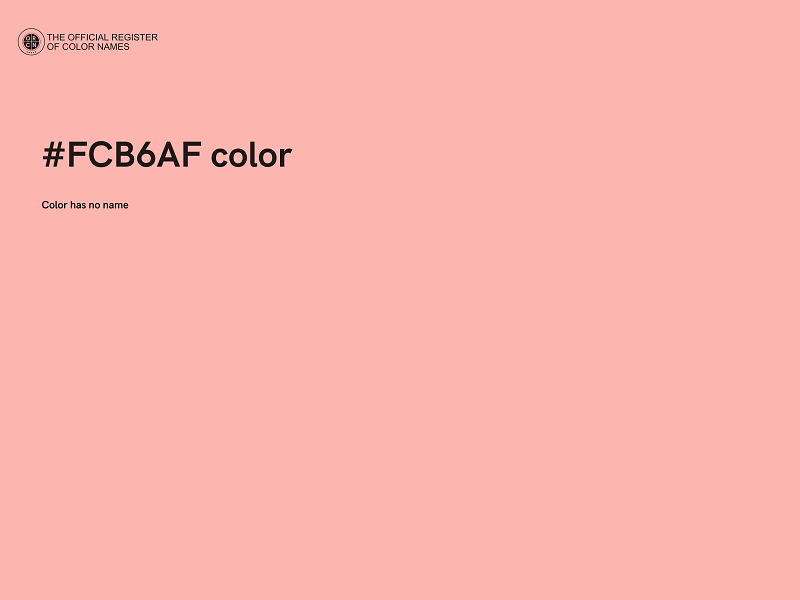 #FCB6AF color image