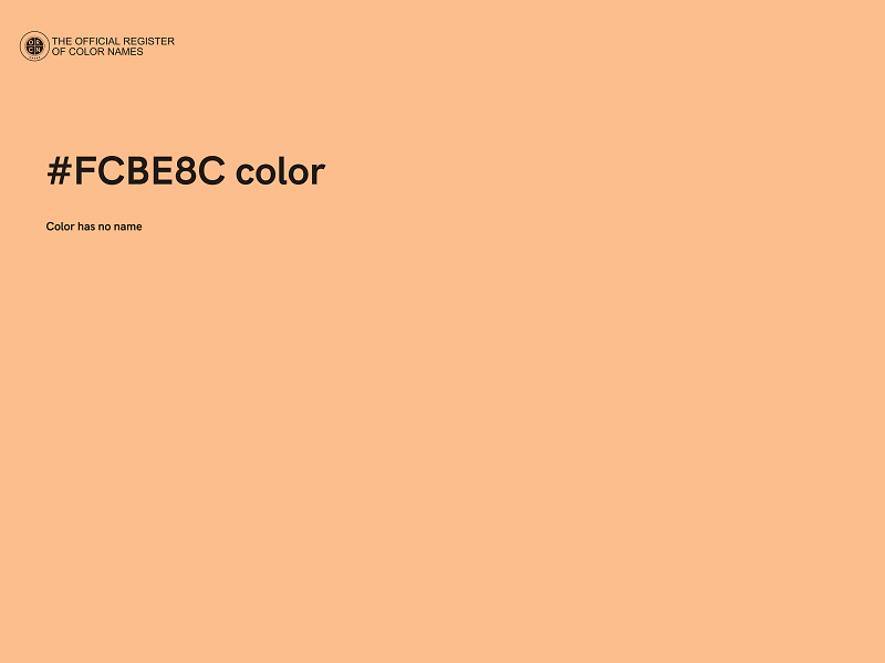 #FCBE8C color image