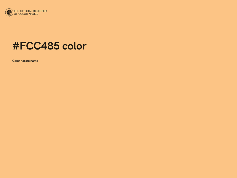 #FCC485 color image