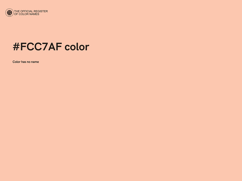 #FCC7AF color image