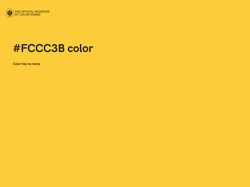 #FCCC3B color image