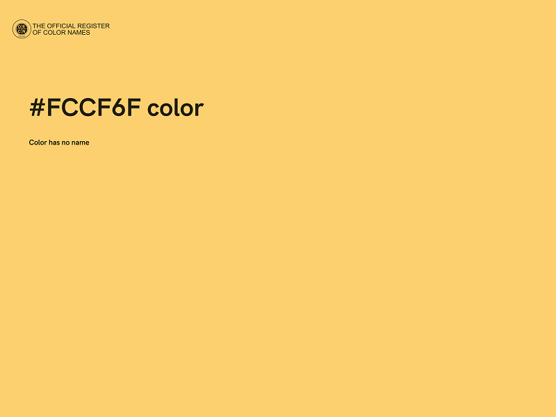 #FCCF6F color image