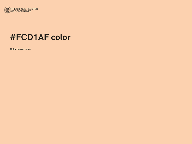 #FCD1AF color image